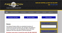 Desktop Screenshot of firstmotionproducts.com